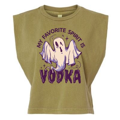 My Favorite Spirit Is Vodka Garment-Dyed Women's Muscle Tee