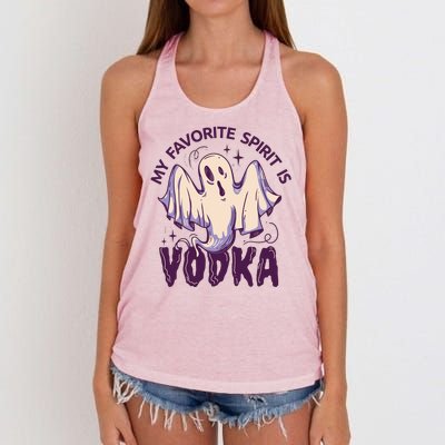 My Favorite Spirit Is Vodka Women's Knotted Racerback Tank