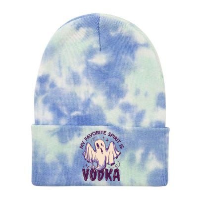 My Favorite Spirit Is Vodka Tie Dye 12in Knit Beanie