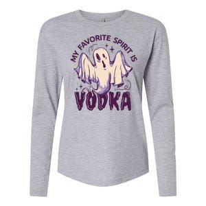 My Favorite Spirit Is Vodka Womens Cotton Relaxed Long Sleeve T-Shirt