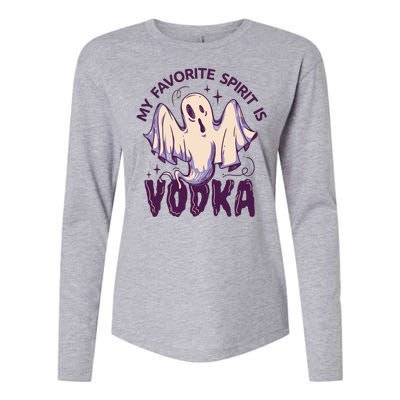 My Favorite Spirit Is Vodka Womens Cotton Relaxed Long Sleeve T-Shirt