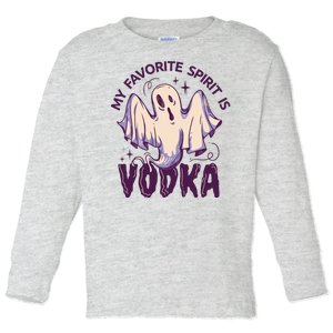 My Favorite Spirit Is Vodka Toddler Long Sleeve Shirt