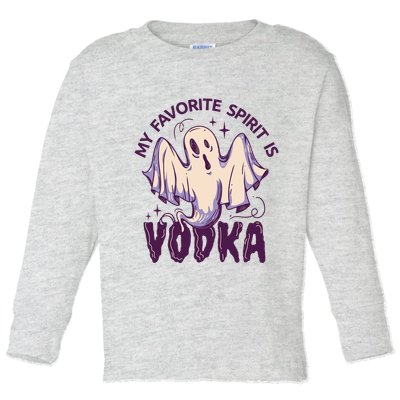 My Favorite Spirit Is Vodka Toddler Long Sleeve Shirt