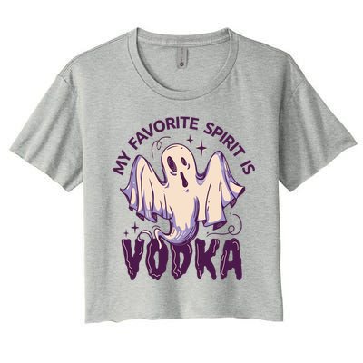 My Favorite Spirit Is Vodka Women's Crop Top Tee