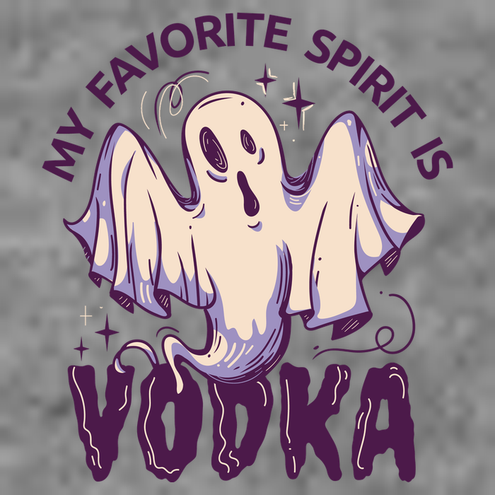 My Favorite Spirit Is Vodka Cropped Pullover Crew