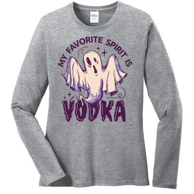 My Favorite Spirit Is Vodka Ladies Long Sleeve Shirt