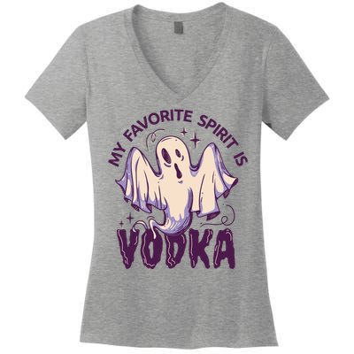 My Favorite Spirit Is Vodka Women's V-Neck T-Shirt