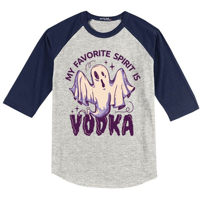 My Favorite Spirit Is Vodka Kids Colorblock Raglan Jersey