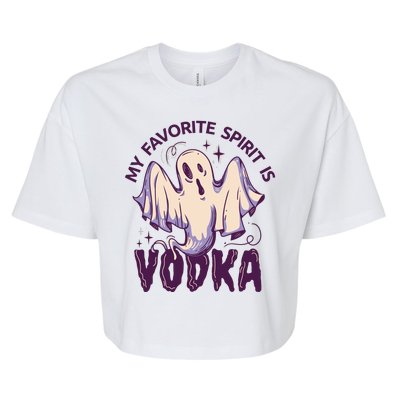 My Favorite Spirit Is Vodka Bella+Canvas Jersey Crop Tee