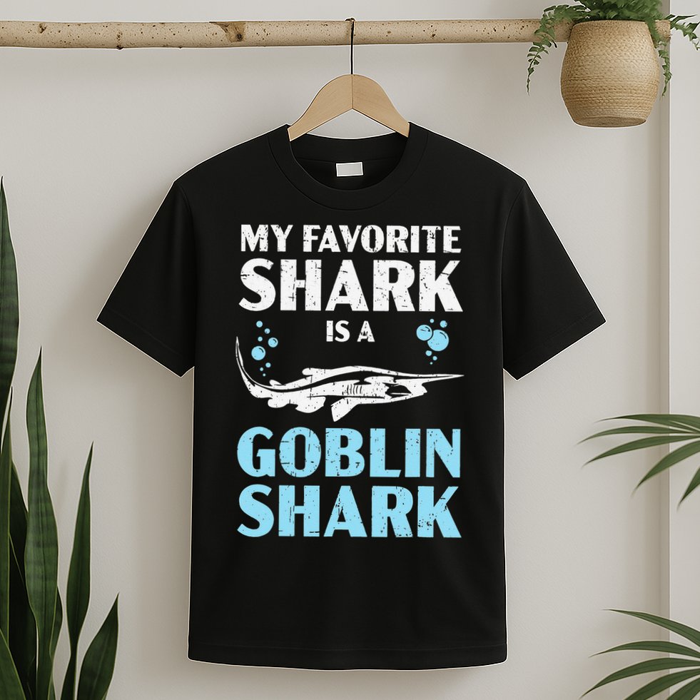 My Favorite Shark Is A Goblin Shark Animal Lover T-Shirt