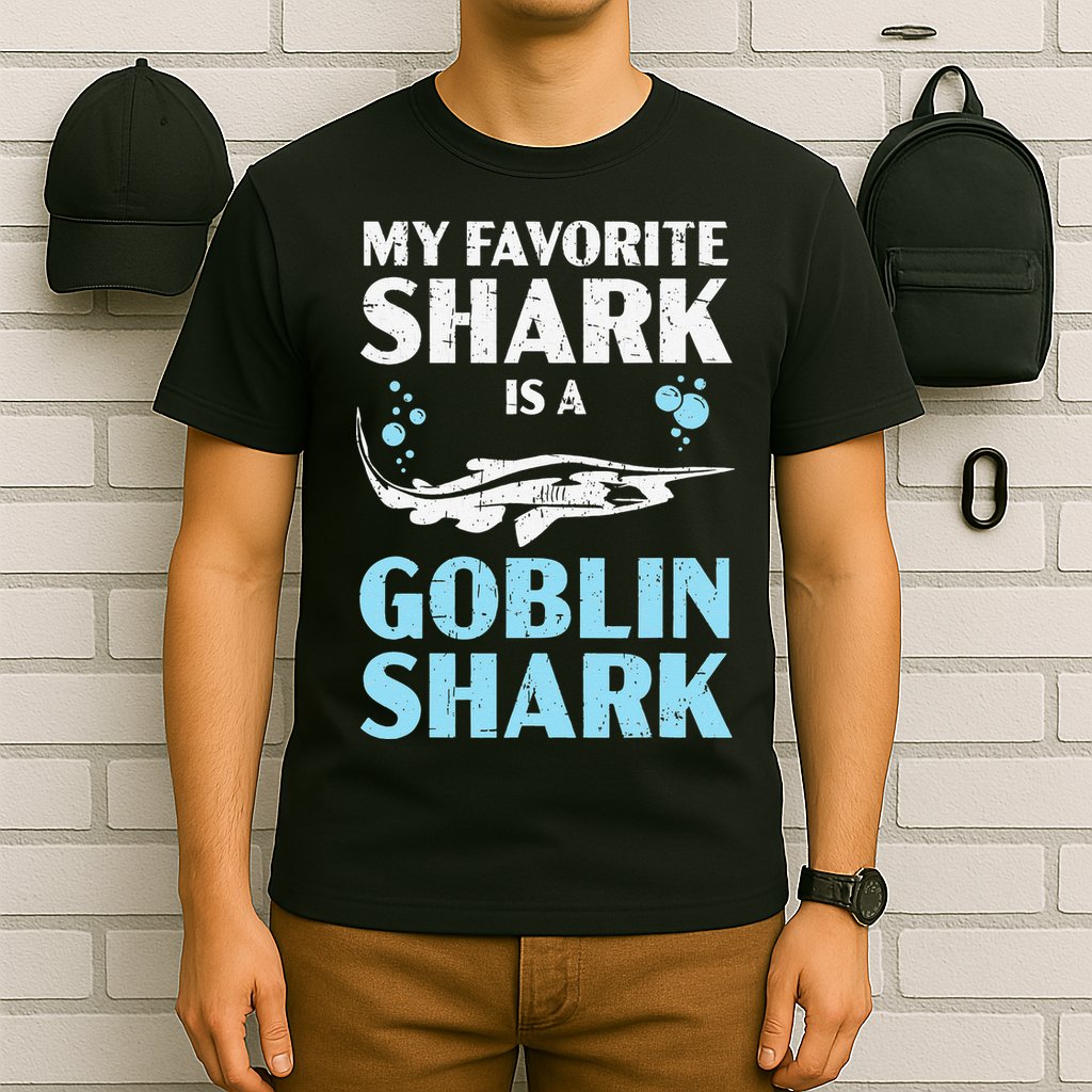 My Favorite Shark Is A Goblin Shark Animal Lover T-Shirt