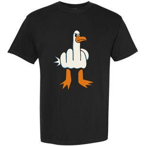 Middle Finger Seagull Garment-Dyed Heavyweight T-Shirt