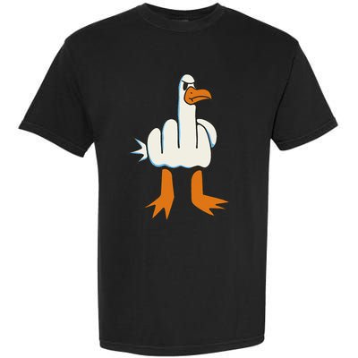 Middle Finger Seagull Garment-Dyed Heavyweight T-Shirt