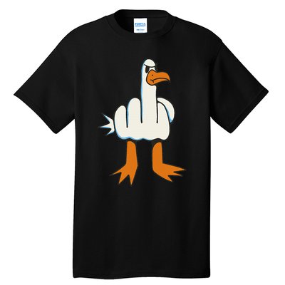 Middle Finger Seagull Tall T-Shirt