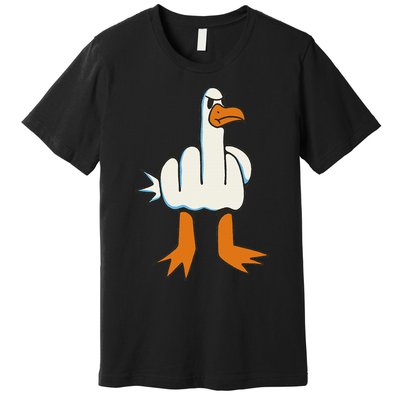 Middle Finger Seagull Premium T-Shirt