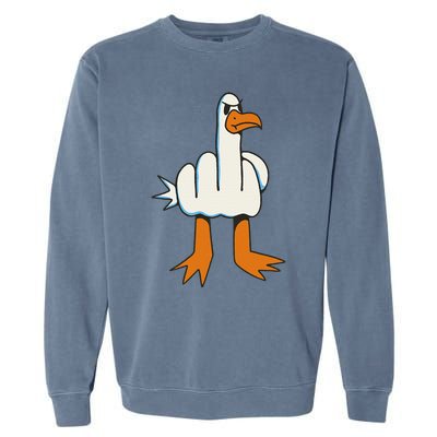 Middle Finger Seagull Garment-Dyed Sweatshirt