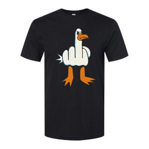 Middle Finger Seagull Softstyle CVC T-Shirt