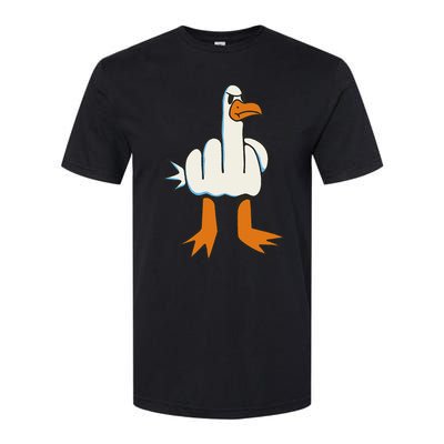 Middle Finger Seagull Softstyle CVC T-Shirt