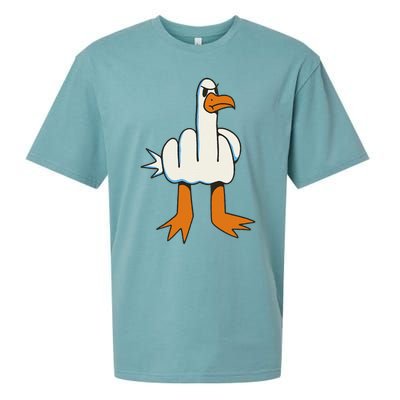 Middle Finger Seagull Sueded Cloud Jersey T-Shirt