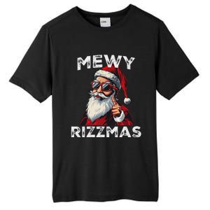 Mewy Funny Santa Mewing Joke Rizz Christmas Tall Fusion ChromaSoft Performance T-Shirt