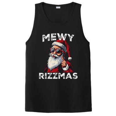 Mewy Funny Santa Mewing Joke Rizz Christmas PosiCharge Competitor Tank