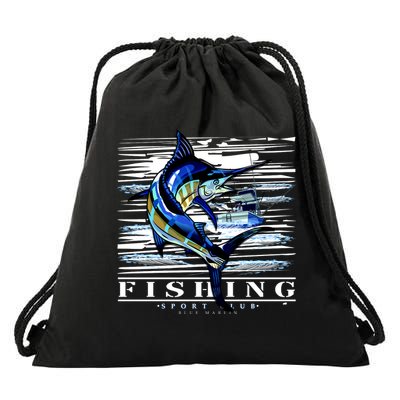 Marlin Fishing Sport Club Drawstring Bag