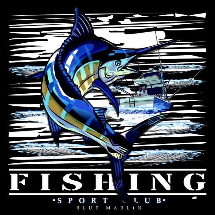 Marlin Fishing Sport Club 16 in Basic Backpack