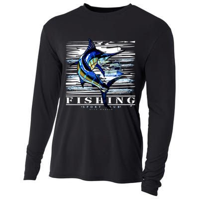 Marlin Fishing Sport Club Cooling Performance Long Sleeve Crew