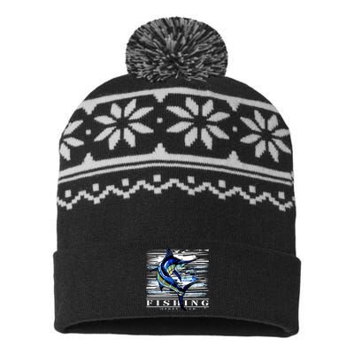 Marlin Fishing Sport Club USA-Made Snowflake Beanie