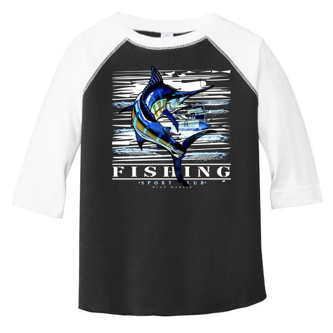 Marlin Fishing Sport Club Toddler Fine Jersey T-Shirt
