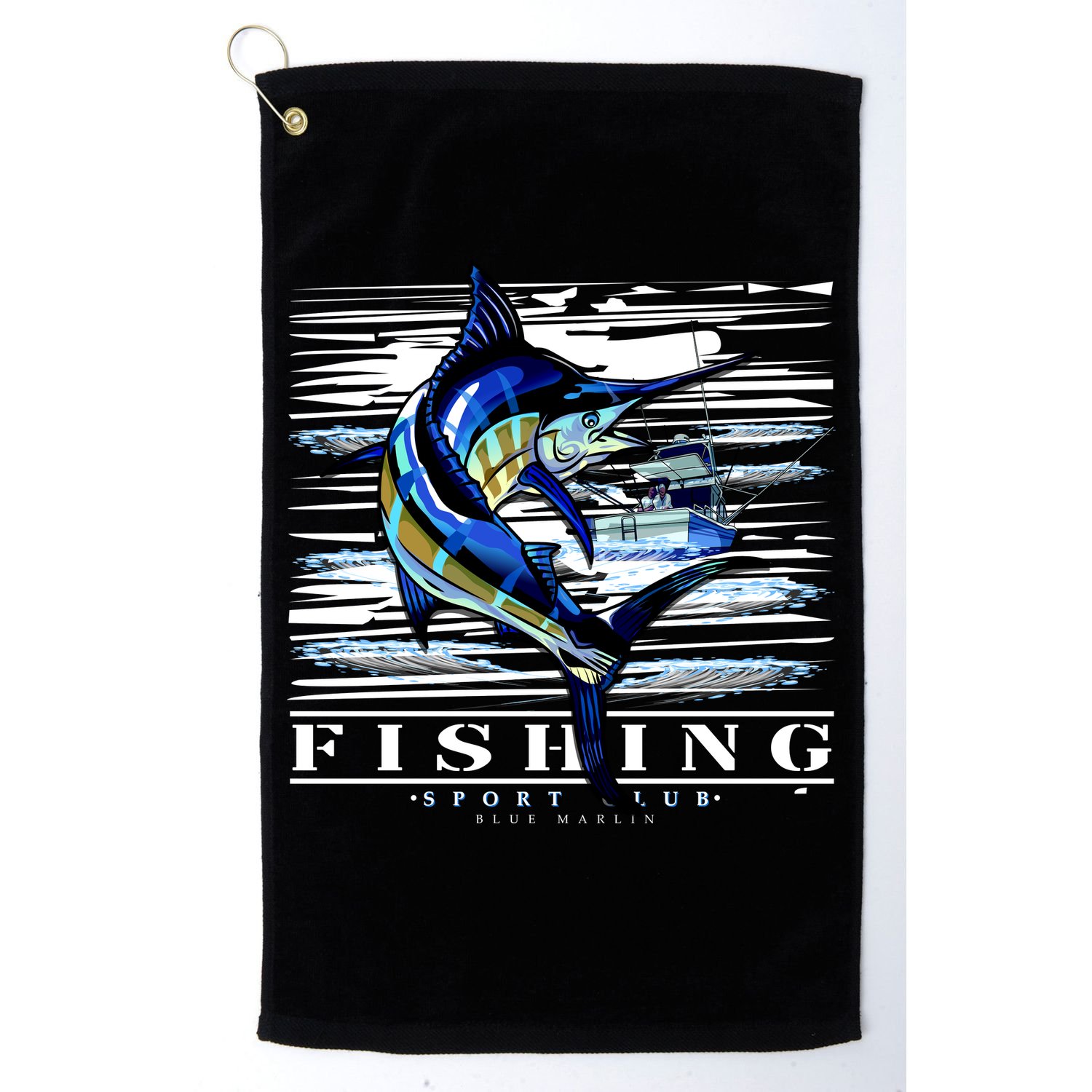 Marlin Fishing Sport Club Golf Towel