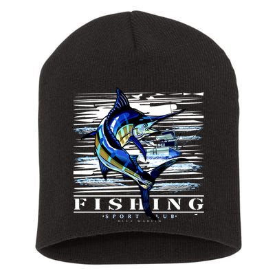 Marlin Fishing Sport Club Short Acrylic Beanie
