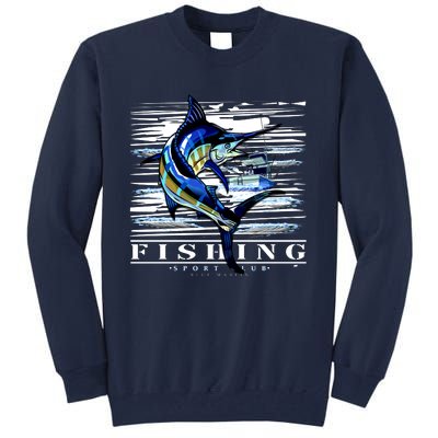 Marlin Fishing Sport Club Tall Sweatshirt