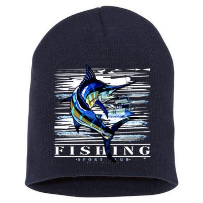 Marlin Fishing Sport Club Short Acrylic Beanie