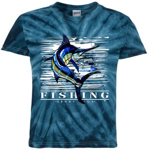 Marlin Fishing Sport Club Kids Tie-Dye T-Shirt