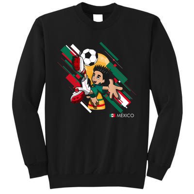 Mexico Football Soccer Playing Soccer Goal Dabbing Sweatshirt