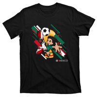 Mexico Football Soccer Playing Soccer Goal Dabbing T-Shirt