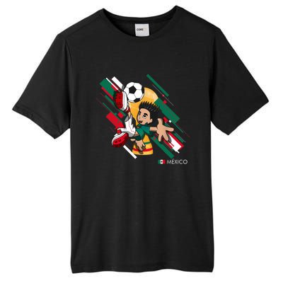 Mexico Football Soccer Playing Soccer Goal Dabbing Tall Fusion ChromaSoft Performance T-Shirt