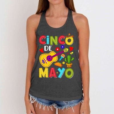 Mexican Fiesta Squad 5 De Mayo Women's Knotted Racerback Tank