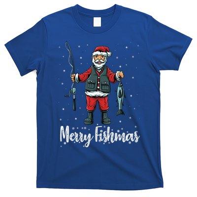 Merry Fishmas Santa Christmas Fisherman T-Shirt