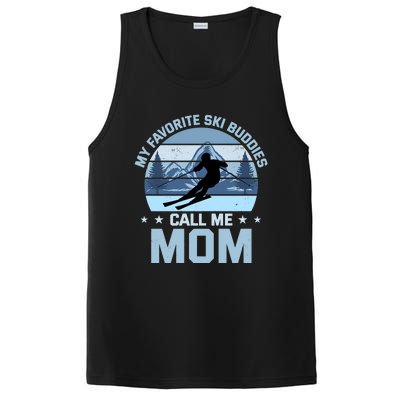 My Favorite Ski Buddies Call Me Mom Skiing Mother Premium PosiCharge Competitor Tank