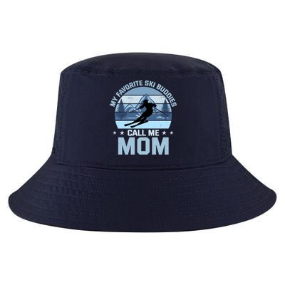 My Favorite Ski Buddies Call Me Mom Skiing Mother Premium Cool Comfort Performance Bucket Hat