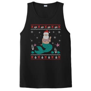 Mermaid Funny Santa Gifts For Christmas PosiCharge Competitor Tank