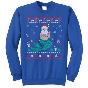 Mermaid Funny Santa Gifts For Christmas Sweatshirt