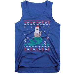 Mermaid Funny Santa Gifts For Christmas Tank Top