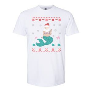 Mermaid Funny Santa Gifts For Christmas Softstyle CVC T-Shirt