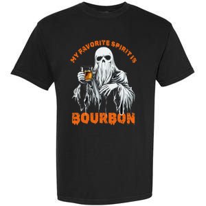 My Favorite Spirit Is Bourbon Halloween Ghost Costume Garment-Dyed Heavyweight T-Shirt