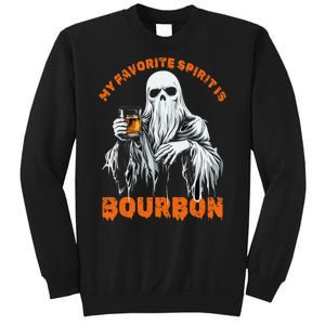 My Favorite Spirit Is Bourbon Halloween Ghost Costume Sweatshirt