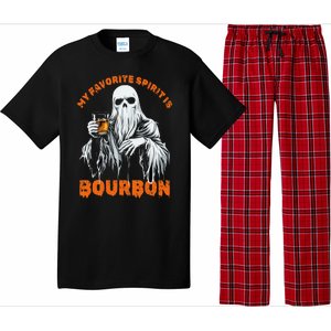 My Favorite Spirit Is Bourbon Halloween Ghost Costume Pajama Set