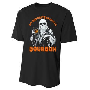 My Favorite Spirit Is Bourbon Halloween Ghost Costume Performance Sprint T-Shirt